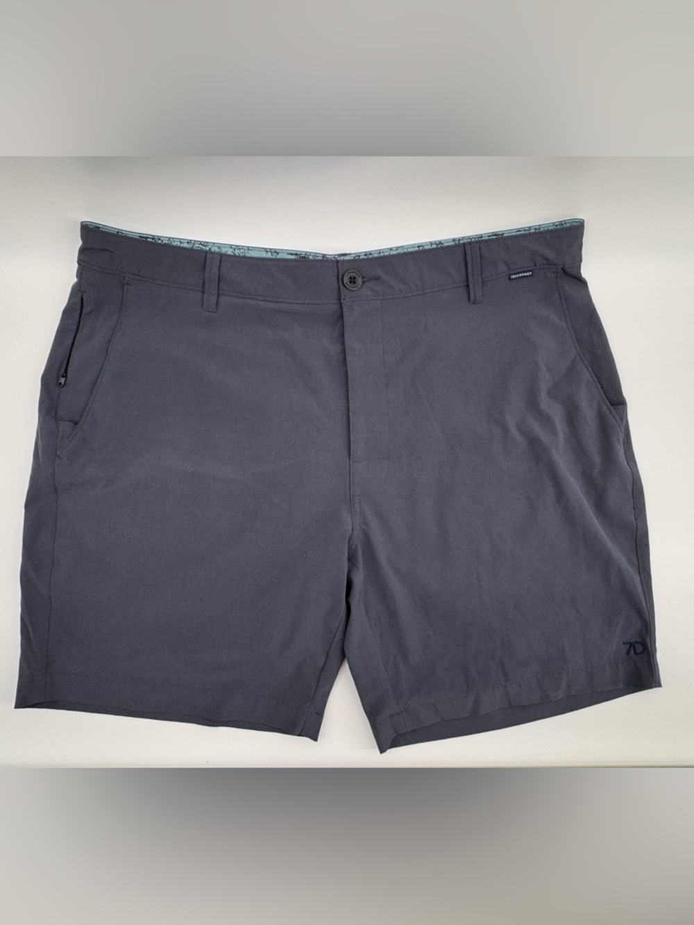 7 Diamonds Dynamic Performance Shorts Men’s 36- Blue/Gray Heathered